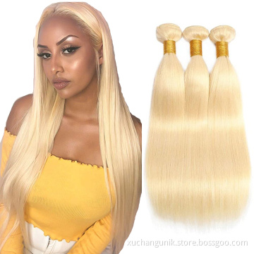 613 Blonde Virgin Human Hair,613 Cuticle Aligned Hair Bundles With Frontal Blonde Virgin Human Hair 613 Bundles With Closure